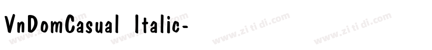 VnDomCasual Italic字体转换